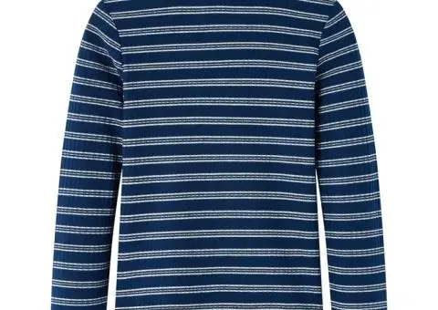 Tricou cu mâneci lungi pentru copii, bleumarin, 140 - 2/5