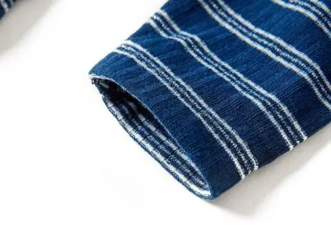 Tricou cu mâneci lungi pentru copii, bleumarin, 140 - 5/5