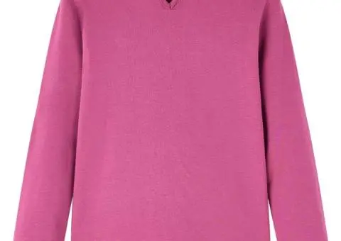 Tricou pentru copii cu mâneci lungi, zmeuriu, 92 - 2/5