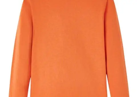 Tricou pentru copii cu mâneci lungi, portocaliu ars, 92 - 2/5