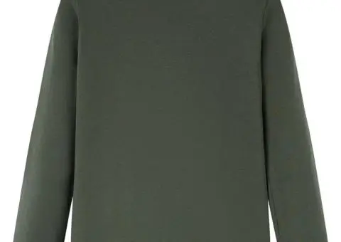 Tricou cu mâneci lungi pentru copii, kaki, 92 - 2/5