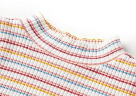 Tricou de copii cu mâneci lungi, ecru, 128 - 3/5