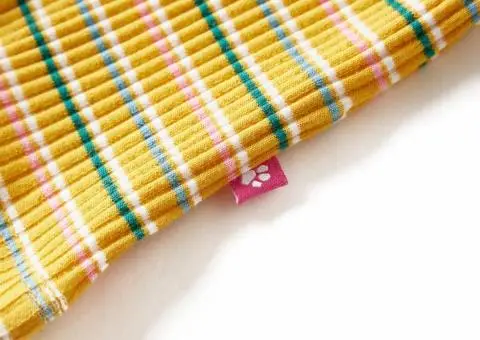 Tricou de copii cu mâneci lungi, ocru, 128 - 4/5