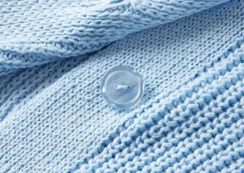 Cardigan pentru copii tricotat, albastru, 116 - 4/5