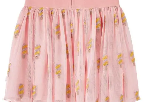 Fustă pentru copii cu tul, roz deschis, 104 - 2/5