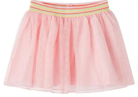 Fustă pentru copii cu tul, roz deschis, 92 - 1/5