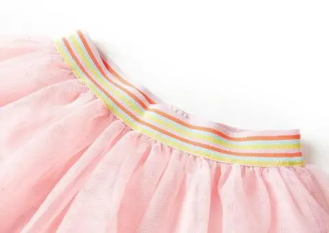 Fustă pentru copii cu tul, roz deschis, 92 - 3/5