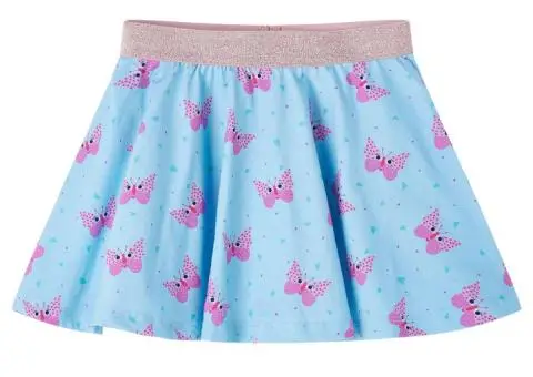 Fustă pentru copii, albastru, 104 - 1/5