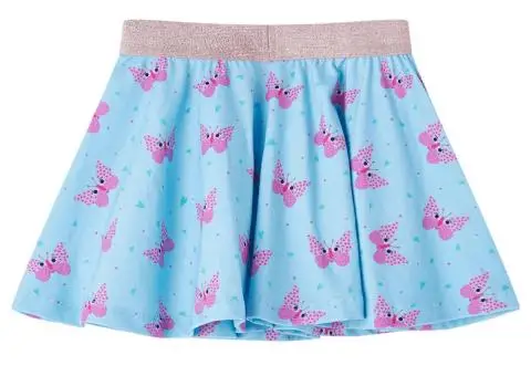 Fustă pentru copii, albastru, 104 - 2/5