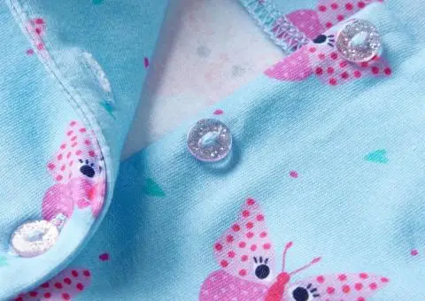 Rochie de copii cu nasturi fără mâneci, albastru 104 - 4/5