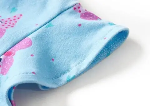 Rochie de copii cu nasturi fără mâneci, albastru 104 - 5/5