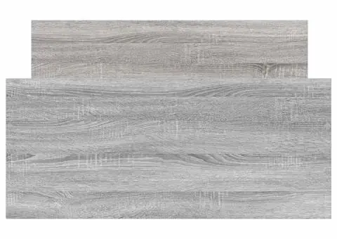 Cadru de pat mic single sonoma gri 75x190 cm lemn prelucrat - 5/5
