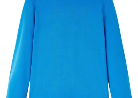 Tricou de copii cu mâneci lungi albastru cobalt 92 - 2/5