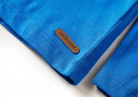 Tricou de copii cu mâneci lungi albastru cobalt 92 - 5/5