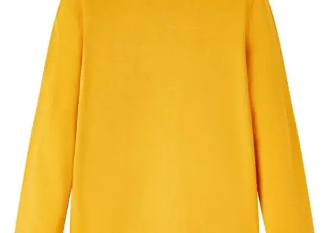 Tricou pentru copii cu mâneci lungi, ocru, 104 - 2/5