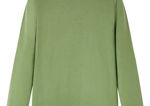 Tricou pentru copii cu mâneci lungi, kaki deschis, 104 - 2/5