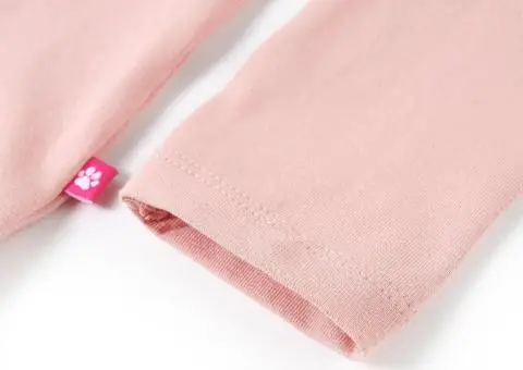 Tricou copii cu mâneci lungi, roz deschis 104 - 5/5