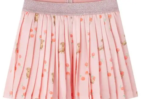 Fusta plisata copii portocaliu deschis 92 - 1/5