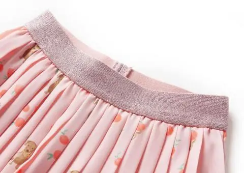 Fusta plisata copii portocaliu deschis 92 - 3/5