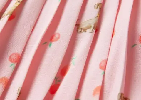 Fusta plisata copii portocaliu deschis 92 - 5/5