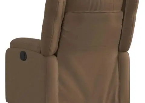 Fotoliu rabatabil, maro, material textil - 3/5