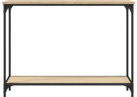 Măsuță consolă, stejar sonoma, 101x30,5x75 cm, lemn prelucrat - 4/5