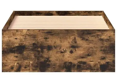 Cadru pat, stejar fumuriu, 90x190 cm - 5/5