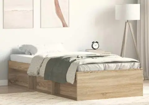 Cadru pat, stejar sonoma, 90x190 cm - 1/5