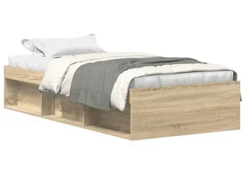 Cadru pat, stejar sonoma, 90x190 cm - 2/5