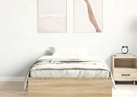 Cadru pat, stejar sonoma, 90x190 cm - 3/5