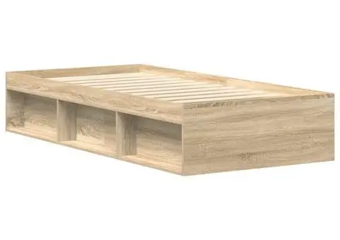 Cadru pat, stejar sonoma, 90x190 cm - 4/5