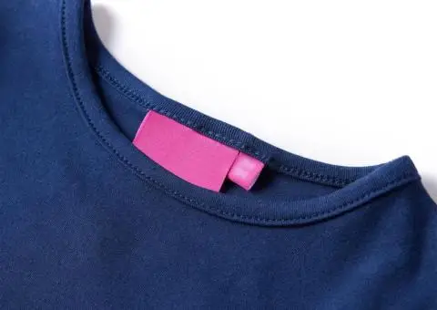 Tricou pentru copii cu mâneci lungi, bleumarin, 116 - 3/5