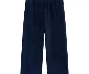 Pantaloni de copii din velur, bleumarin, 104