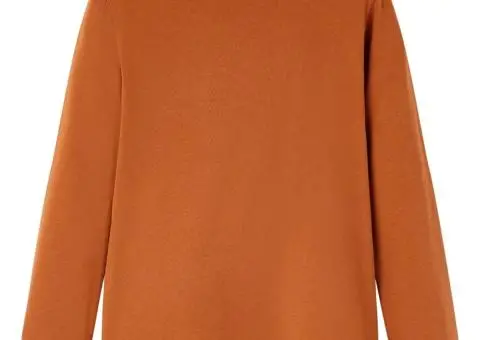 Tricou pentru copii cu mâneci lungi, coniac, 116 - 2/5