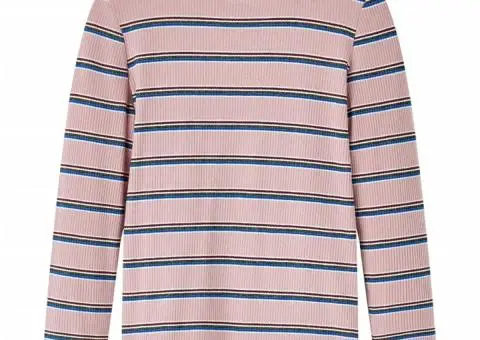 Tricou pentru copii cu mâneci lungi, roz deschis, 116 - 1/5