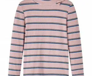 Tricou pentru copii cu mâneci lungi, roz deschis, 116