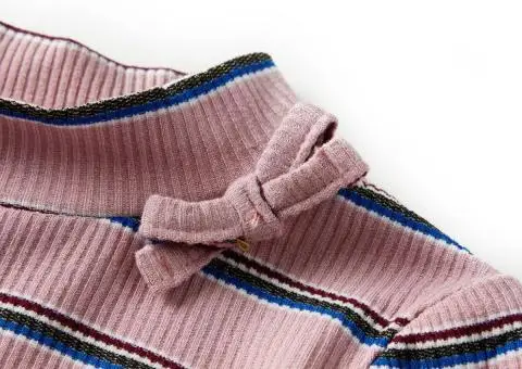 Tricou pentru copii cu mâneci lungi, roz deschis, 116 - 4/5