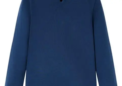 Tricou pentru copii cu mâneci lungi, bleumarin, 116 - 2/5