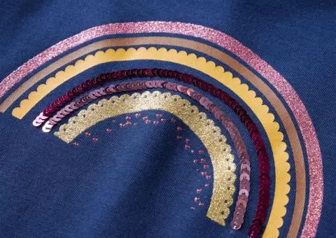 Tricou pentru copii cu mâneci lungi, bleumarin, 116 - 4/5