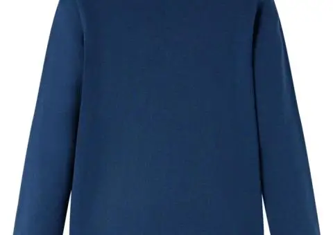 Tricou de copii cu mâneci lungi, bleumarin, 92 - 2/5