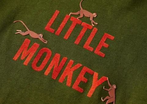 Tricou de copii cu mâneci lungi kaki închis 116 - 4/5