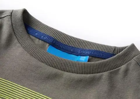 Tricou pentru copii cu mâneci lungi, kaki, 104 - 3/5