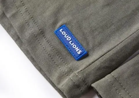 Tricou pentru copii cu mâneci lungi, kaki, 104 - 5/5