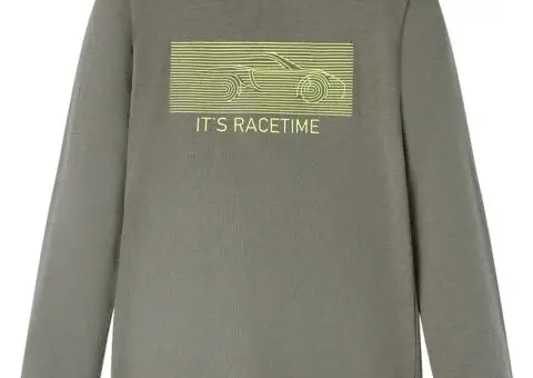 Tricou pentru copii cu mâneci lungi, kaki, 128 - 1/5