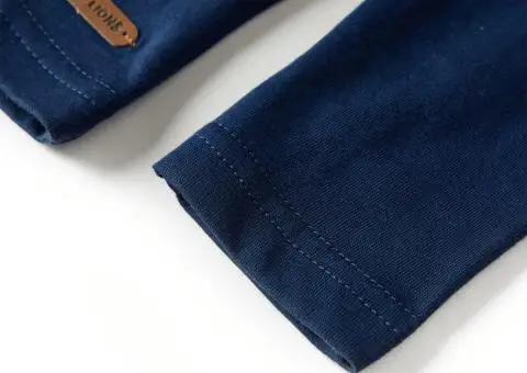 Tricou pentru copii cu mâneci lungi, bleumarin, 92 - 5/5