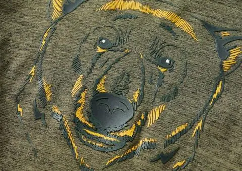 Tricou cu mâneci lungi pentru copii,, kaki melanj, 92 - 4/5