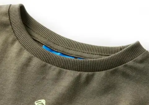 Tricou pentru copii cu mâneci lungi, kaki, 92 - 3/5