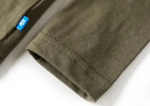 Tricou pentru copii cu mâneci lungi, kaki, 92 - 5/5