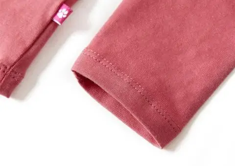 Tricou pentru copii cu mâneci lungi, roz antichizat, 92 - 5/5