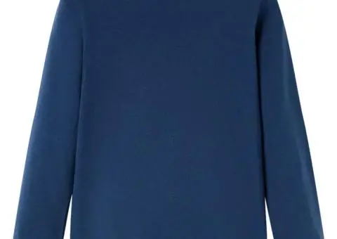 Tricou pentru copii cu mâneci lungi, bleumarin, 140 - 2/5